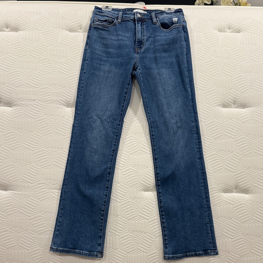 Vervet High Rise Straight Leg Jeans